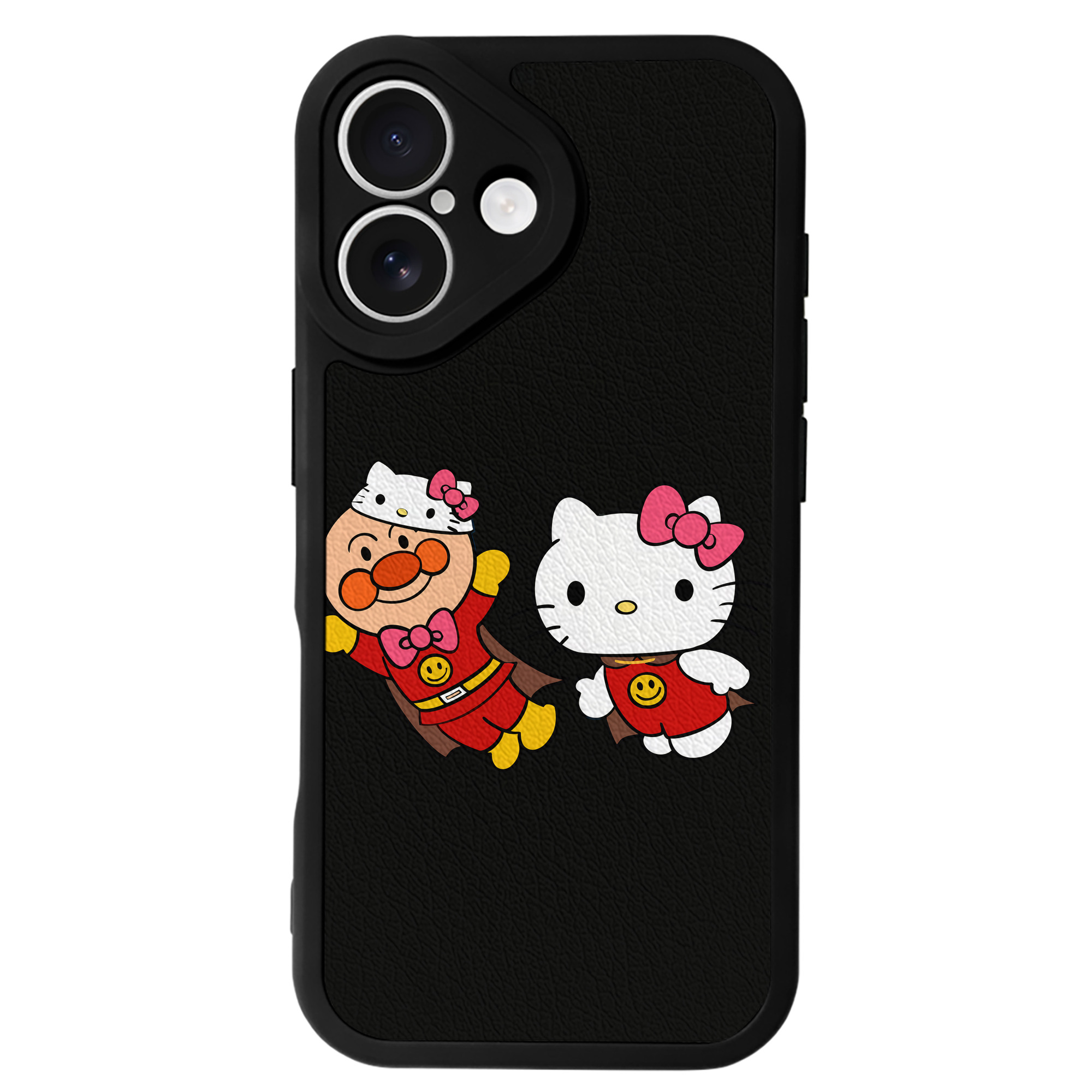 （画像用） アンパンマン Anpanman 【iPhone 16シリーズ対応】シリコンスマホケース（レザー調） 材質：シリコン